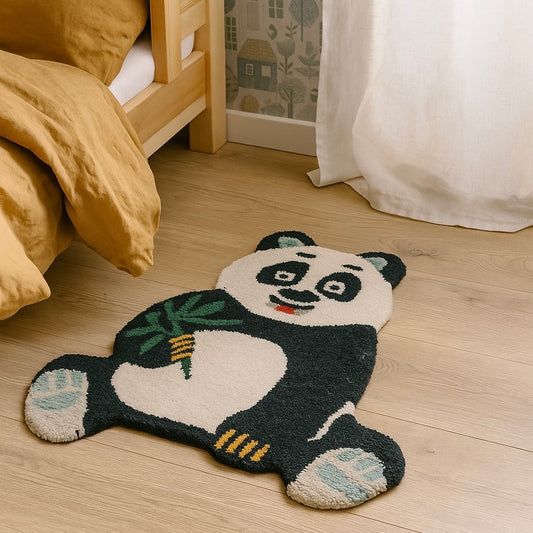Kids Tufted Wool Rug | Panda Design